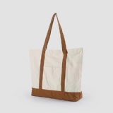 Canvas Tote with Front Pocket