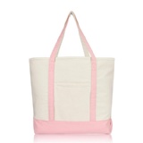 Canvas Tote with Front Pocket